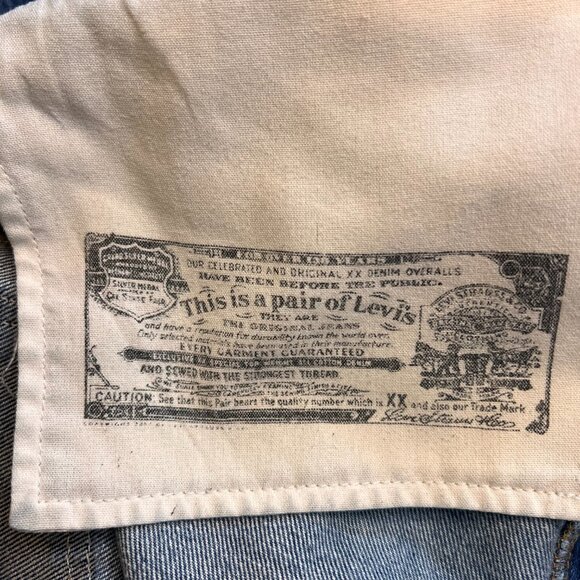 Levi's 501 XX Jeans Mens Blue Denim Button Fly Relaxed Fit Straight VINTAGE - Picture 5 of 8